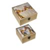 Ganz Home Decor MDF/Iron/Paper Nesting Boxes 2pc Set Giraffe ER52553