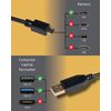 USB Data cable for Canon PowerShot SX620 HS Digital Camera | Gold Plated | Length 2 m