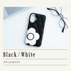 MARY QUANT iPhone 16 Case, Smartphone, Quilting, Daisy, Mobile Phone, iPhone Daisy, Patch, Quill Case, Shell Case, Women's, Black/White