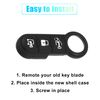 X AUTOHAUX 3 Button Auto Remote Fob Case Insert Rubber Keypad Replacement