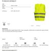Nitras Unisex Motion Tex Viz Warnweste, Neongelb, XL