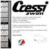 Cressi Swim Fox Swimming Goggles - Aqua