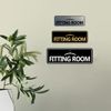 Standard Fitting Room Sign (Black) - Large