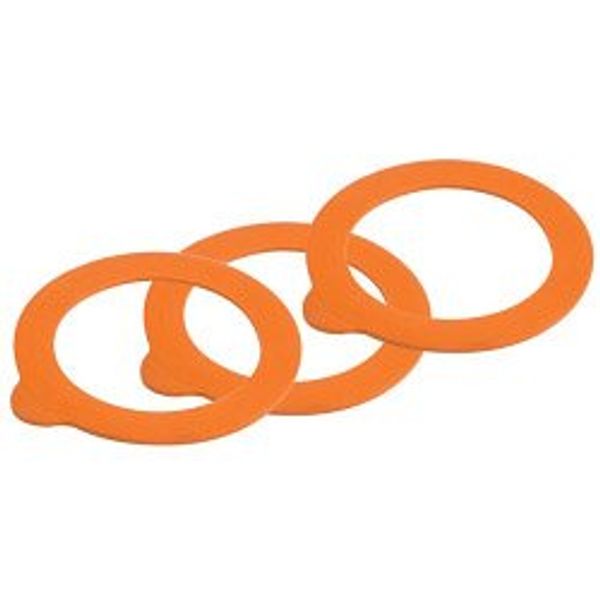 Kilner Replacement Rubber Seals - Orange 6 Piece (652322)