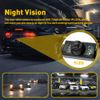 US License Plate Metal Frame Rear View Backup Camera CMOS LED HD Night Vision EO