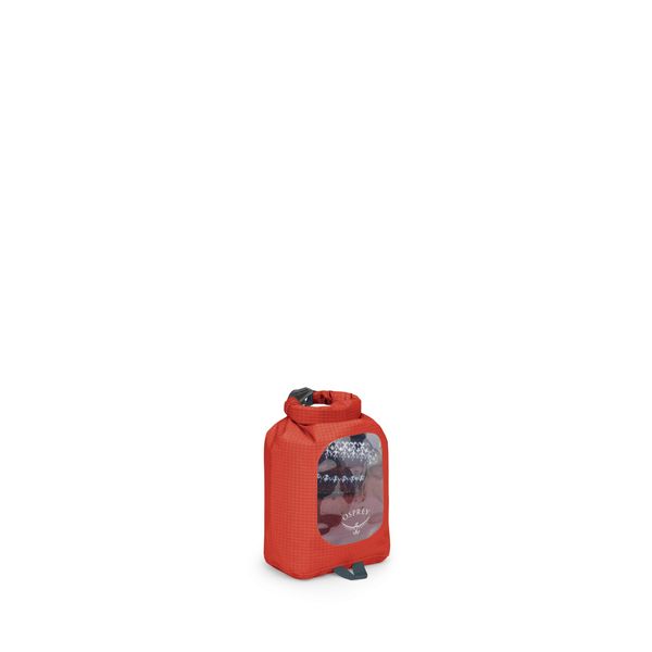 Osprey 3L Waterproof Dry Sack with Window, Mars Orange