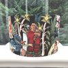 Handmade Lampshade Tropical Print Mexican Artist