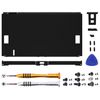 eXtremeRate Backplate for Nintendo Switch OLED Console, DIY Replacement Back Case Cover & Volume/Power Button, Custom Case Shell Set for Switch OLED Console, Black (Without Stand)
