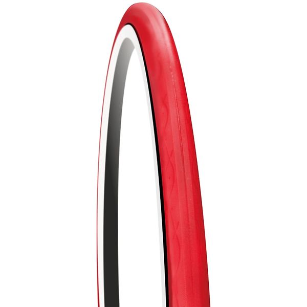 GORIX Bicycle Tires for Indoor and Outdoor Use, 27.6 x 9.1 inches (700 x 23 cm), For Home Trainers, Abrasion Resistant, Noise Reducing, Quiet (Red)