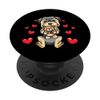 Morkie Dog With Stuffed Animal PopSockets Swappable PopGrip