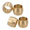 4 Pack 5/16" Imperial Brass Barrel Olive Plumbing Compression Fitting