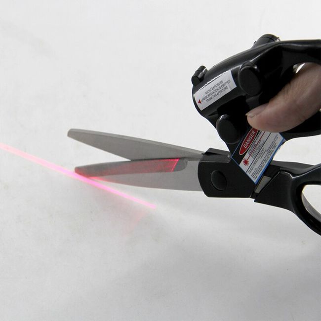 Professional Laser Guided Scissors for Home Crafts Wrapping Gifts