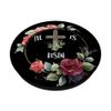 He Is Risen Christian Cross Roses Flowers Easter Wreath PopSockets with Interchangeable PopGrip