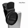 37MM Circular Universal Portable Polarizer Camera Lens CPL Filter Professional(Black)