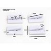 2 X Self-Adhesive Bill Clips & Note Holder - White Plastic