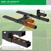 4000lb 60" Bucket Forks Skid Steer Loader Quick Attach Clamp Tractor Pallet Fork