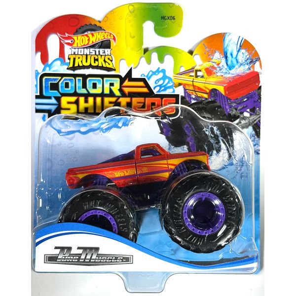 Hot Wheels - Monster Trucks - Pure Muscle - Color Shifters - 2023 - Mint/NrMint - Ships Bubble Wrapped in a Sized Box