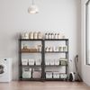 4 Tier Wire Storage Shelf Adjustable Heavy Duty Garage Shelving Kitchen Rack 60"