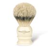 Edwin Jagger Ivory Shaving Brush (Silver Tip) Large