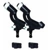 Wise 6039 Twin Pack Rod Tenders with 2 Side Mount Brackets, Black