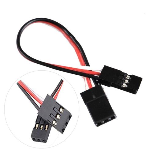 Yiqigou 10Pcs 10cm JR Male to Male Plug Servo Extension Cable Cord (Servo Extension Lead Wire Cable) 3 Pin Male to Male (JR10cm)
