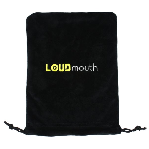 LOUDmouth Soft Velvet Studio Microphone Carry Bag | Podcast Mic Pouch Dust Cover with Drawstring | Protect from Dust, Dirt, Scratches | 12" x 8.5"