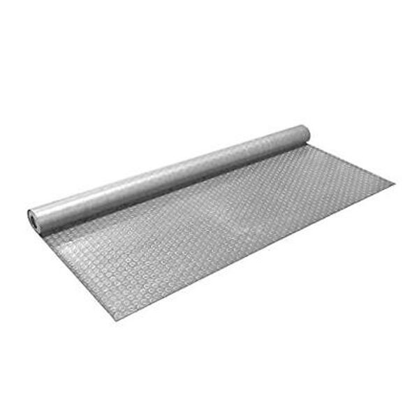 Flooring Inc's 1.6mm Nitro Garage Floor Mat, Stainless Steel (Coin) 7.5' x 17'