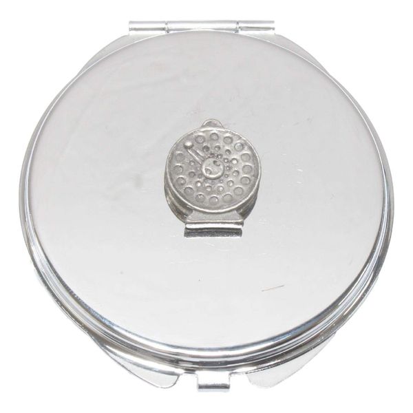 Fly Reel Compact Mirror Handbag Gift With Free Engraving 133