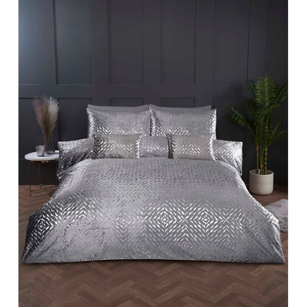 Rapport Home Bellagio Boudoir Cushion Silver