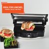 Stainless Steel Panini Press Electric with Adjustable Temperature Settings and N