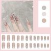 Turkalla Nail Tips, For Hands, Pack of 24, 12 Different Sizes, 3D Feel, Easy to Apply, Reusable, False Nails, Gel Nails, Nail Stickers, Hands, Nail Art, Nail Parts, Stylish, Popular Design, Beginners, Coming-of-Age Ceremonies, Weddings, Receptions