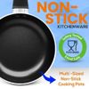 Serenelife Kitchenware Pots & Pans Set – Kitchen Cookware, Black Non-Stick-Gray