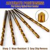 10Pcs 1/8" Drywall Cutout Drill Bit Sabre Point Titanium Cut Out Router Cut Bit