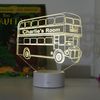 Personalised London Bus Light | led | sensory light (White base)