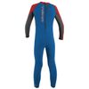 O'Neill Toddler Reactor-2 2mm Back Zip Full Wetsuit, Ocean/Graphite/Red, 3