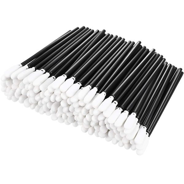 Chinco 200 Pieces Foam Swab Cleaning Swab Foam Tips Sponge Stick for Inkjet Printer Print Head Camera Optical Lens Optical Equipment (Black)