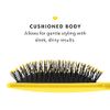 Drybar Lemon Bar Paddle hair brush - quickly detangle & smooth!, flexible nylon bristles, broad flat base, soft-touch finish, slip-free, great for all hair types and lengths, including extensions