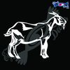 Eyecandy Decals Goat 6" White Decal Sticker