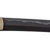 Handmade Sword - Fully Functional Samurai Katana Sword, 1045 Carbon Steel, Hand Forged Heat Tempered, Full Tang, Sharp, Brass Musashi Tsuba, Black Scabbard