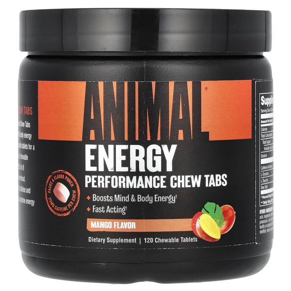 Energy Performance Chew Tabs, Mango, 120 Chewable Tablets