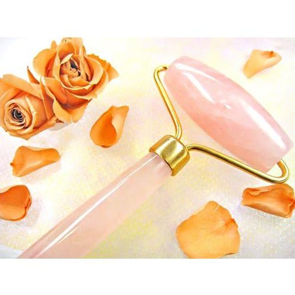 Massage roller Rose quartz Natural stone Power stone Guasha Massage roller Beauty Health Diet Mother&#39;s Day gift Home time