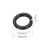 uxcell M10 304 Stainless Steel Split Lock Washers, Black Spring Lock Washers, 100 Pcs