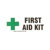 Brady 46842 Information Sign (First Aid Kit), Aluminum, 3 1/2" x 10"