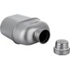 Explorer Bear Black Titanium Canteen Set, 1100ml + 700ml Cup with Carrying Bag