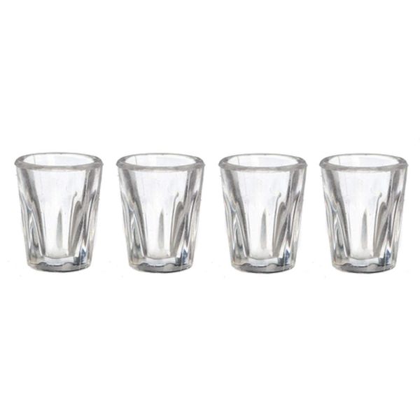 Dollhouse Miniature 4 Pc Bistro Glasses Set #G7263