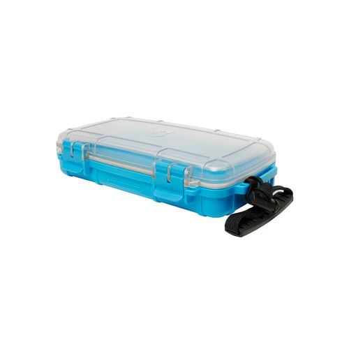 geckobrands Waterproof Dry Box Storage Case, Medium, Neon Blue - Watertight & Airtight Dry Box for Phone, Wallet