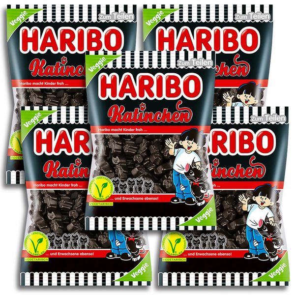 5 er Pack Haribo Katinchen vegetarisch 5 x 175g