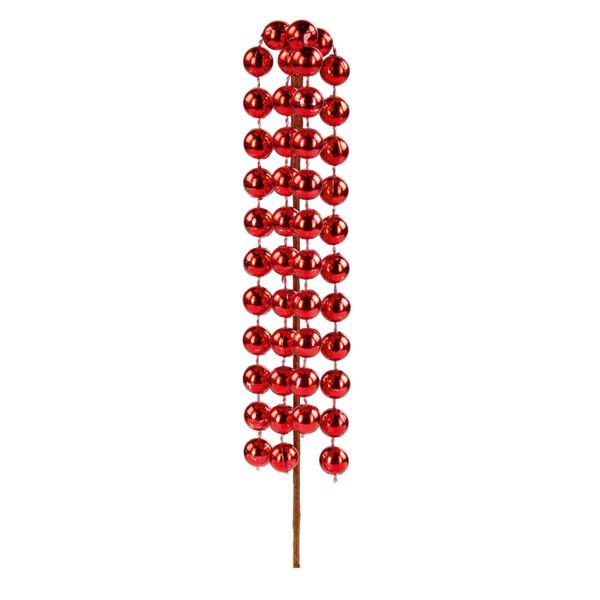 Christmas Decoration Christmas Tree Bead Chain, 20cm (Red)
