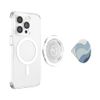 Modern Dusty Blue Abstract Boho Wavy Stripe PopSockets PopGrip for MagSafe