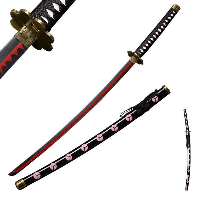 Sword fort Handmade Katana Japanese Cosplay Anime Swords,Roronoa Zoro Sword, Shusui